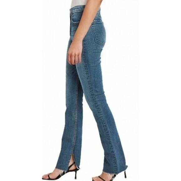 Grlfrnd Jeans 25 Addison High Rise Stretch Split Hem Bootcut Beginners Luck - Picture 1 of 12